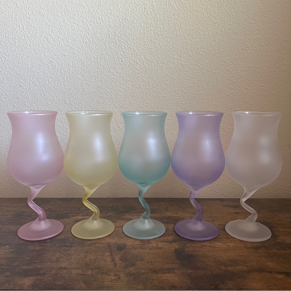 Libbey Watusi Satin Poco Grande Glasses